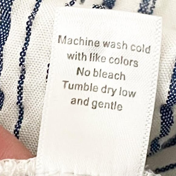 Michael Stars Small White Textured Striped Sleeveless Crewneck Top - Picture 7 of 8